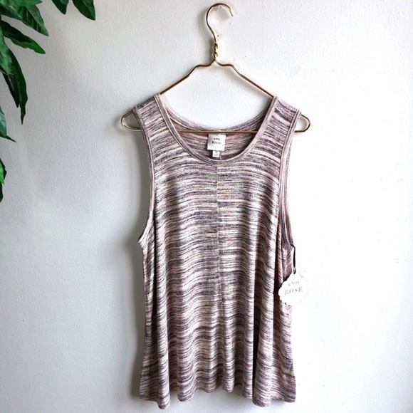 Knox Rose Tops - NWT • Knox Rose • Lightweight Pink Tank Top.